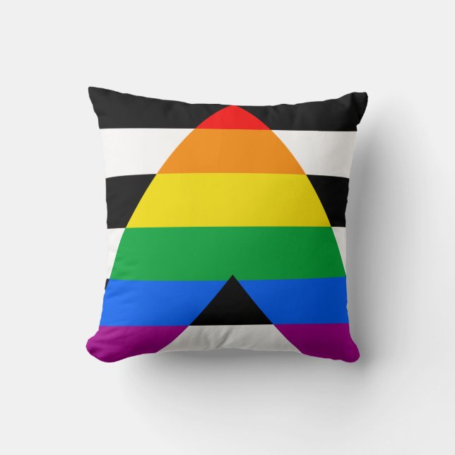 LGBTQ+ Ally-vlag Kussen (Voorkant)