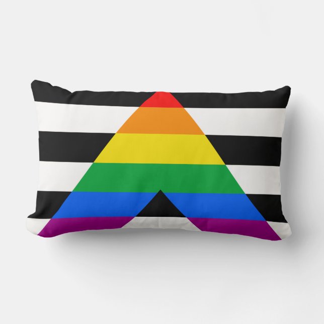 LGBTQ+ Ally-vlag Kussen (Voorkant)
