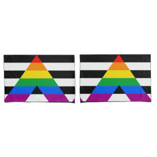 LGBTQ+ Ally-vlag Kussensloop