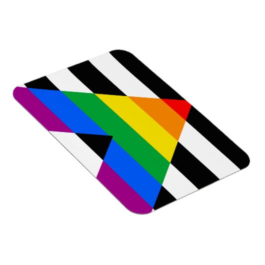 LGBTQ+ Ally-vlag Magneet (Rechterzijde)