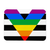 LGBTQ+ Ally-vlag Magneet (Horizontaal)
