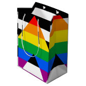 LGBTQ+ Ally-vlag Medium Cadeauzakje (Achterkant Gekanteld)