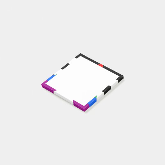 LGBTQ+ Ally-vlag Post-it® Notes (Schuin)