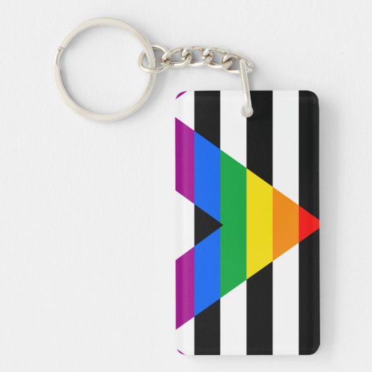 LGBTQ+ Ally-vlag Sleutelhanger (Voorkant)