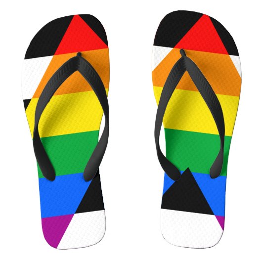 LGBTQ+ Ally-vlag Teenslippers (Voetbed)