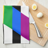 LGBTQ+ Ally-vlag Theedoek (Quarter Fold)