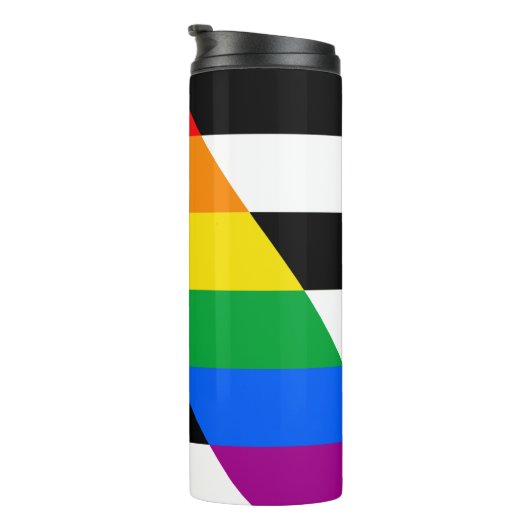LGBTQ+ Ally-vlag Thermosbeker (Geroteerd rechts)