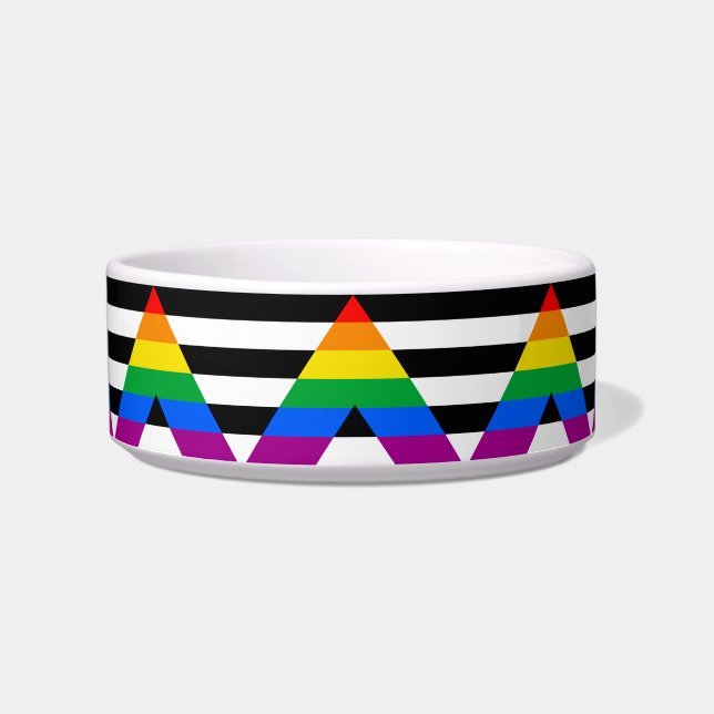 LGBTQ+ Ally-vlag Voerbakje (Voorkant)