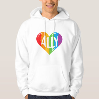 Lgbtq Ally voor Mannen met Gay Pride voor vrouweli Hoodie