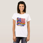 LGBTQ Amerika 250 Pride Dames T-Shirt (Voorkant volledig)