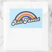 LGBTQ+ antifascist Rechthoekige Sticker (Tas)