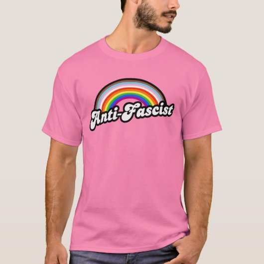 LGBTQ+ antifascist T-shirt (Voorkant)