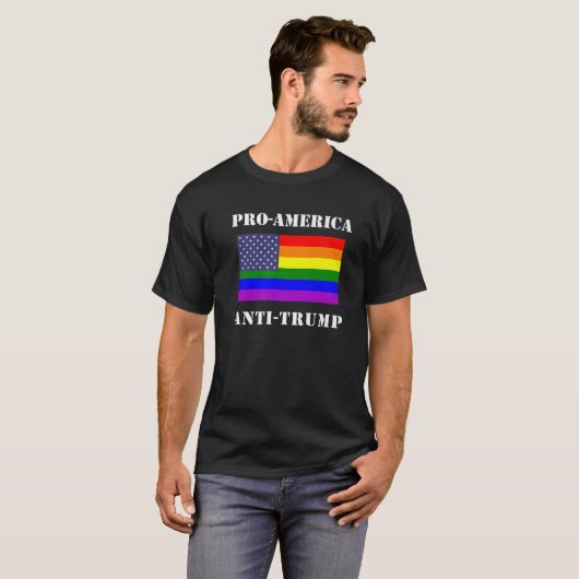 LGBTQ antitrump T-shirt (Voorkant volledig)