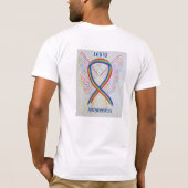 LGBTQ Awareness Rainbow Ribbon Angel T-shirt (Achterkant)