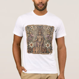 LGBTQ Aztec Floral Pride T-shirt | Queer Maya Art