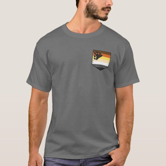 LGBTQ Beer Pride Flag Pocket - LGBTQIA Beer T-shirt (Voorkant)