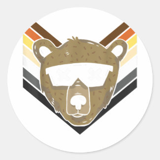 LGBTQ Beer voor Gay Pride Maand - Koele Zonnebril Ronde Sticker