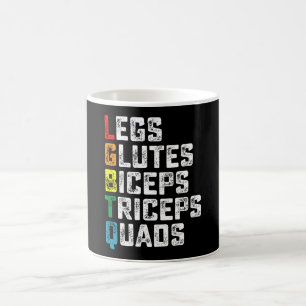 LGBTQ Benen Billen Biceps Triceps Quadriceps Grapp Koffiemok