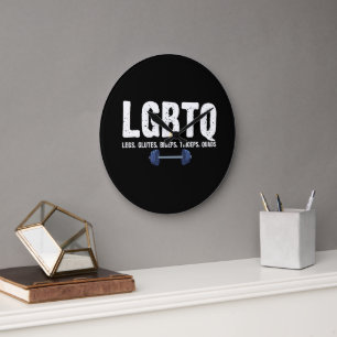 LGBTQ Benen Billen Biceps Triceps Quadriceps Gymli Grote Klok