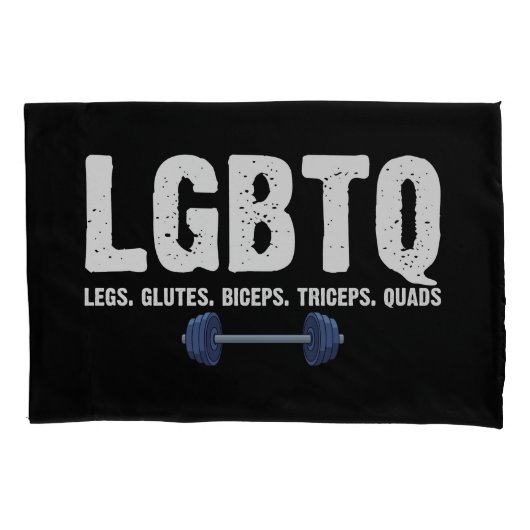 LGBTQ Benen Billen Biceps Triceps Quadriceps Gymli Kussensloop (Voorkant)