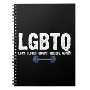 LGBTQ Benen Billen Biceps Triceps Quads Gymliefheb Notitieboek
