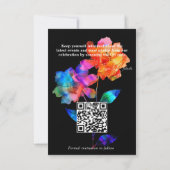 🌈 LGBTQ  Bewaar de datum Bloemen & Pride  Save The Date (Achterkant)
