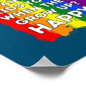 LGBTQ Bewustmakingsouders Mam Pap Gay Lesbian Prid Poster (Hoek)