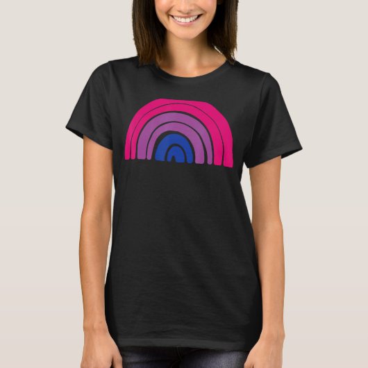 Lgbtq Bisexual Pride Flag Lgbtqia+ Rainbow Bisexua T-shirt (Voorkant)