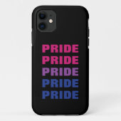 LGBTQ Bisexual Pride  Herhaalde tekst Case-Mate iPhone Case (Achterkant)