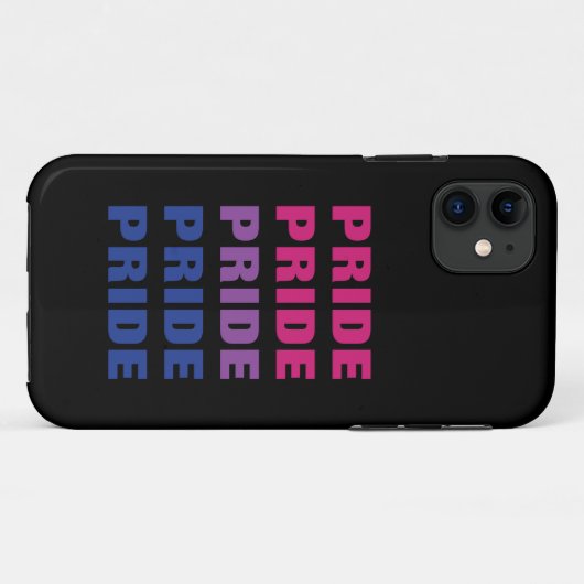 LGBTQ Bisexual Pride  Herhaalde tekst Case-Mate iPhone Case (Achterkant (horizontaal))