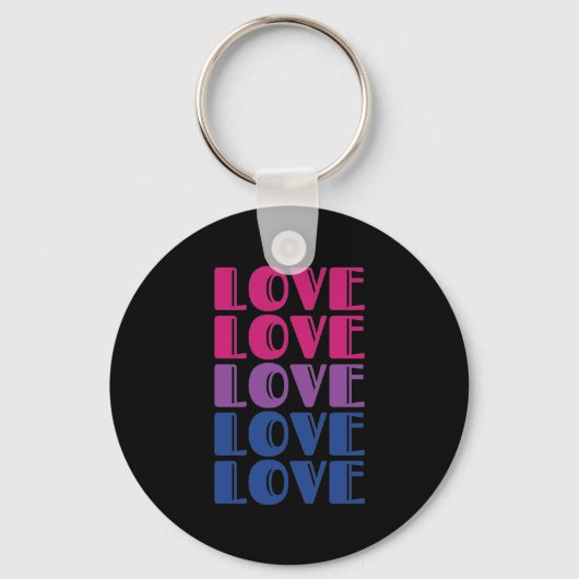 LGBTQ Bisexual Pride Sleutelhanger (Voorkant)