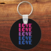 LGBTQ Bisexual Pride Sleutelhanger (Voorkant)