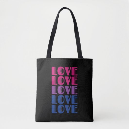 LGBTQ Bisexual Pride Tote Bag (Voorkant)