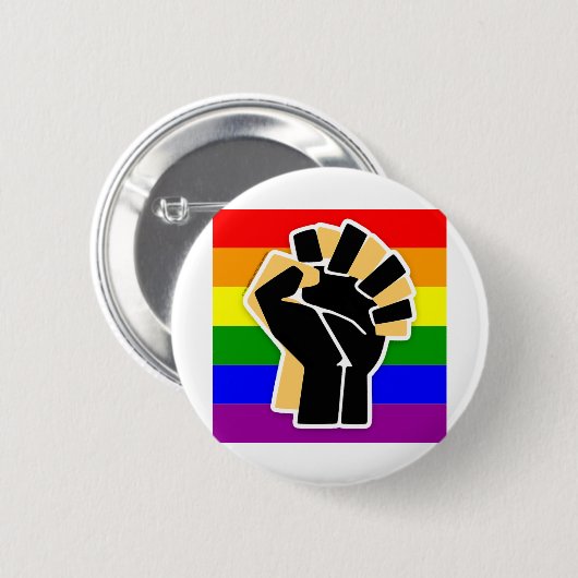 LGBTQ Black Ally Ronde Button 5,7 Cm (Voorkant /achterkant)