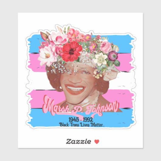 LGBTQ Black Trans Lives Matter Sticker (Vel)