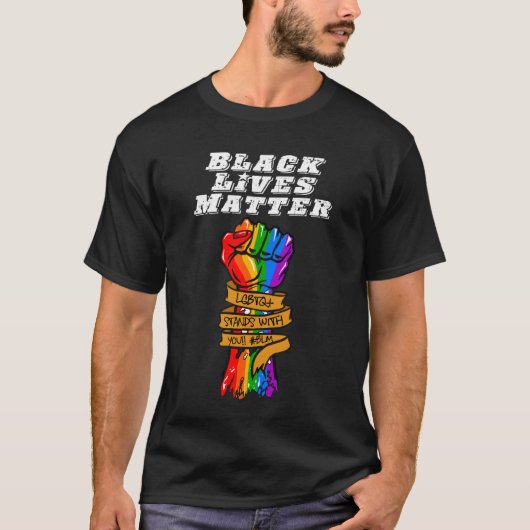 LGBTQ BLM DARK T-SHIRT (Voorkant)