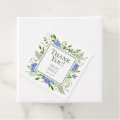 LGBTQ Blue Hydrangeas Bloemenbruiloft Dank u Bedankjes Labels (In situ)