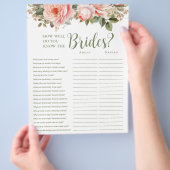 LGBTQ Blush Bloemen Vrijgezellenfeest Games Flyer (Hand)