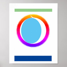 LGBTQ+ Boeddhistische Wiskunde Enso Poster