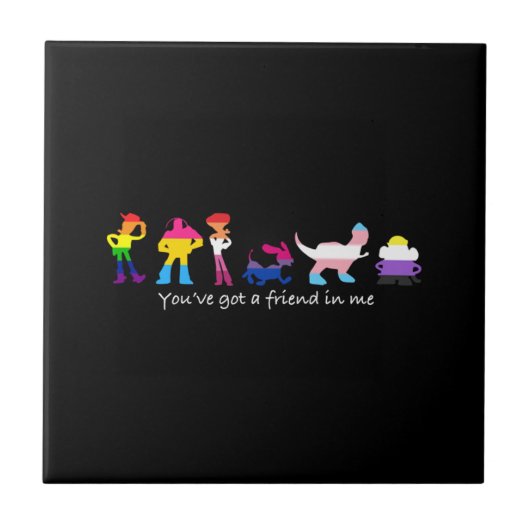 LGBTQ bondgenoot 6 Tegeltje (Voorkant)