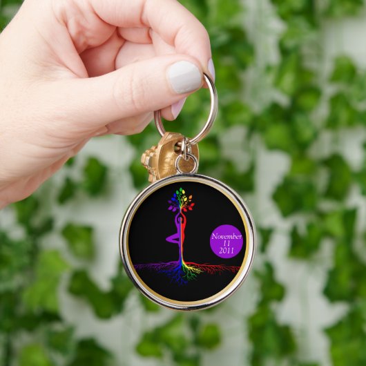 LGBTQ Boom des Levens Herstel Cadeau Sleutelhanger (Hand)