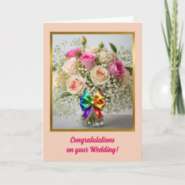 LGBTQ+ Bruiloft Gefeliciteerd Kaart