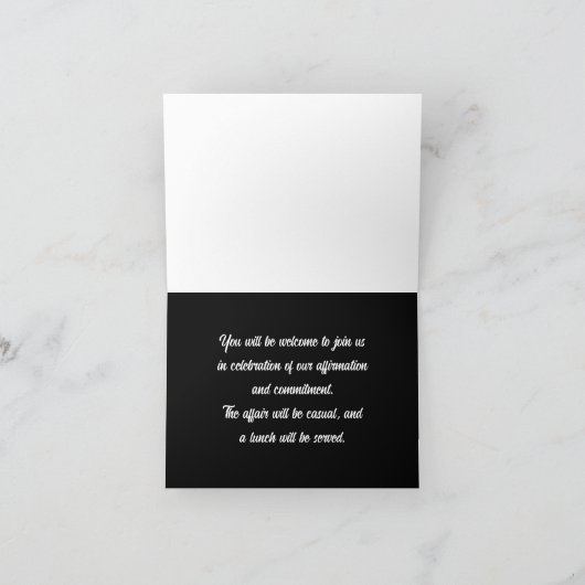  LGBTQ Bruiloft Uitnodiging Kaart (Binnen)