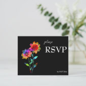 🌈 LGBTQ Budget Bloemen & Trots RSVP Kaartje (Staand voorkant)