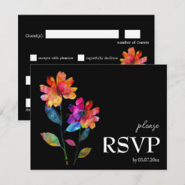 🌈 LGBTQ Budget Dieetkeuze Petals & Pride RSVP Kaartje