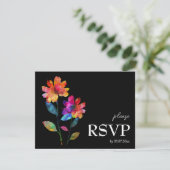 🌈 LGBTQ Budget Dietary choice  Petals & Pride  RSVP Kaartje (Staand voorkant)