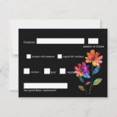 🌈 LGBTQ Budget Dietary choice  Petals & Pride  RSVP Kaartje (Achterkant)