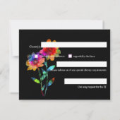 🌈 LGBTQ Budget  Petals & Pride  RSVP Kaartje (Achterkant)