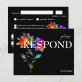 🌈 LGBTQ Budget with menu  Petals & Pride  (Voorkant / Achterkant)