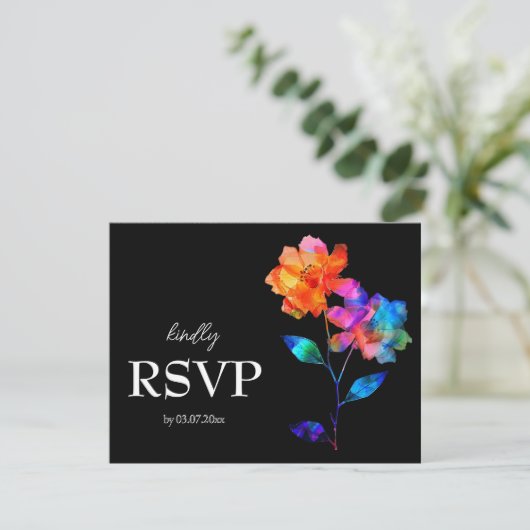 🌈 LGBTQ Budget with menu  Petals & Pride  (Staand voorkant)